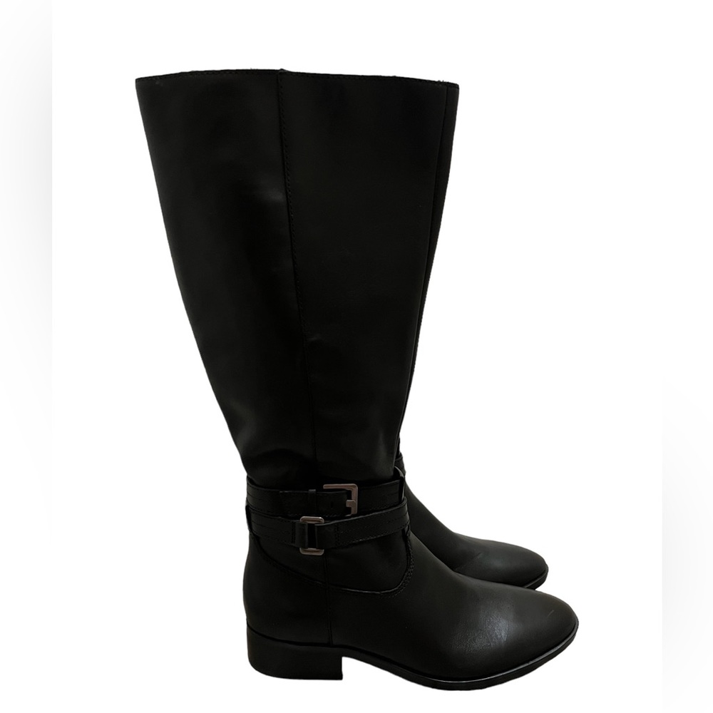 Black Naturalizer Wide Calf Boots